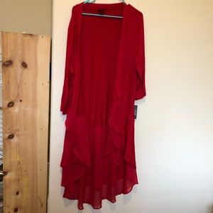 NWT. Long plus size cardigan - 2X
